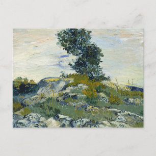 Rocks with Oak Tree, Van Gogh Oil Painting Postcard