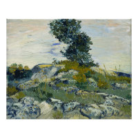 Rocks with Oak Tree, Van Gogh Oil Painting