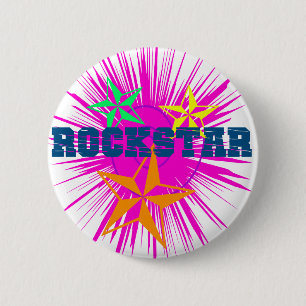 RockStar 6 Cm Round Badge