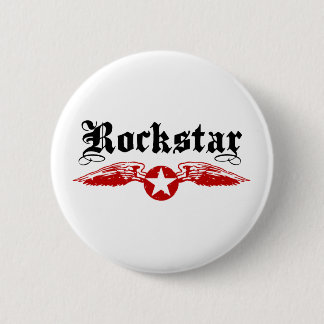 Rockstar 6 Cm Round Badge