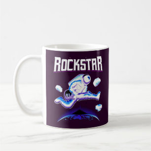 Rockstar astronaut playing guitar in space coffee  mug