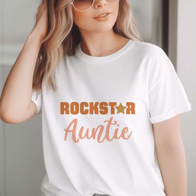 Rockstar Auntie T-Shirt (Creator Uploaded)