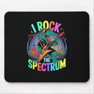 Rockstar Autism I Rock The Spectrum Teacher Respec Mouse Mat