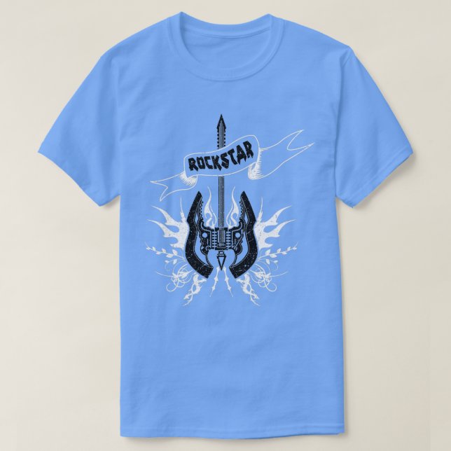 Rockstar Axe Guitar01 T-Shirt (Design Front)