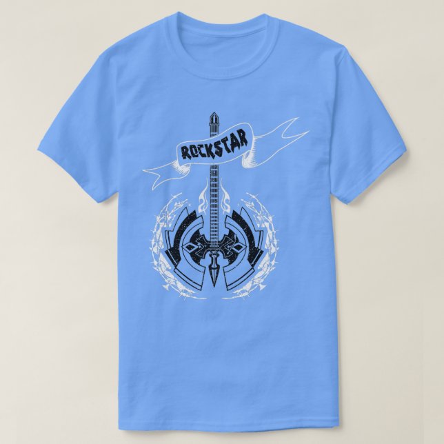 Rockstar Axe Guitar03 2 T-Shirt (Design Front)
