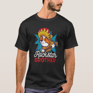 Rockstar Brother with a Dog for the Brother T-Shirt