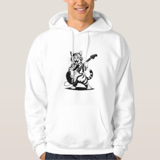 Rockstar Cat Guitar Solo – Funny Music Lover Gift Hoodie
