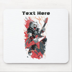 Rockstar Cat Mouse Mat
