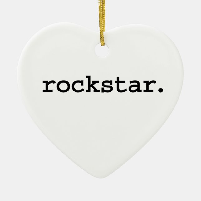 rockstar. ceramic tree decoration (Front)