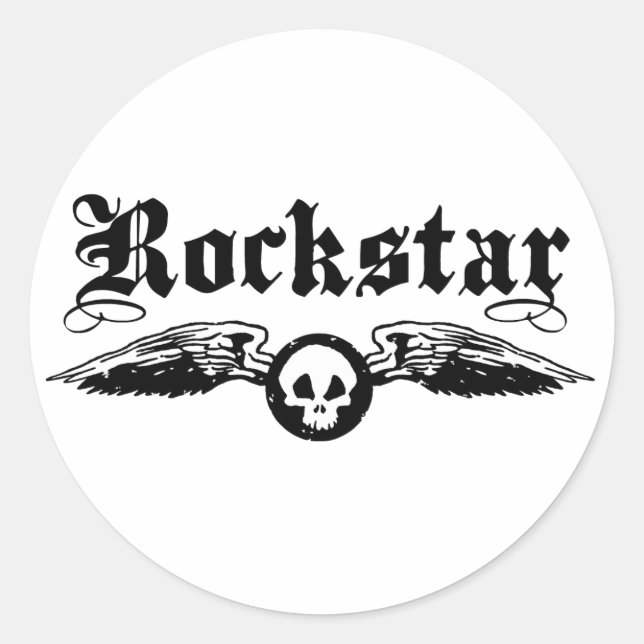 Rockstar Classic Round Sticker (Front)