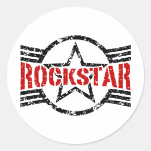 Rockstar Classic Round Sticker