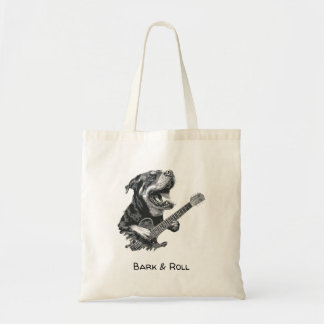 Rockstar Dog Guitar – Vintage Music Animal Tote Bag