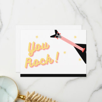 Rockstar Employee Thank You Flat Card