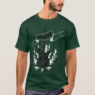 Rockstar Fire Guitar01 T-Shirt