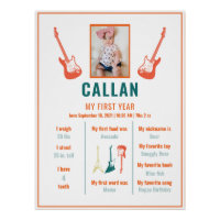 Rockstar First Birthday Milestone