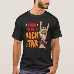 Rockstar Gf Aesthetic Born to Be A Rockstar Girlfr T-Shirt