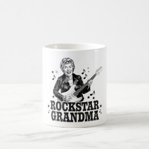 Rockstar Grandma  – Fun and Retro Music Design Coffee Mug