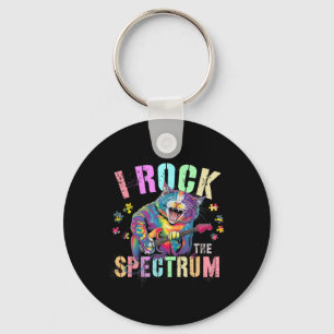 Rockstar I Rock The Spectrum Autism Mum Motivation Key Ring
