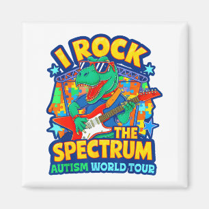 Rockstar I Rock The Spectrum Autism World Tour Mom Magnet