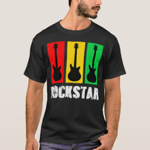 Rockstar Kids Tshirt Vintage Guitar