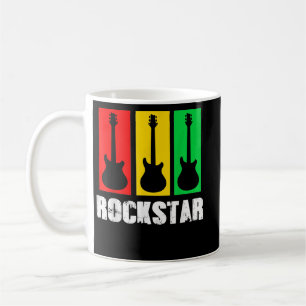 Rockstar Kids Tshirt Vintage Guitar Coffee Mug