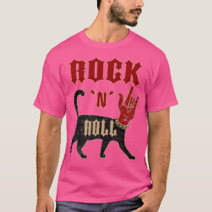 Rockstar Kids Vintage Music Rock N Roll Hand Black T-Shirt