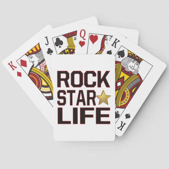 Rockstar Life Playing Cards (Back)