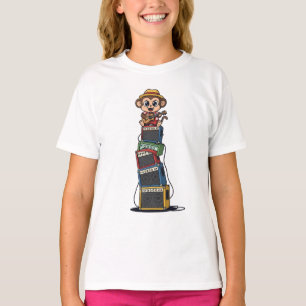 Rockstar Monkey Amp Stack Kids T-Shirt