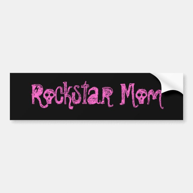 Rockstar Mum Bumper Sticker (Front)