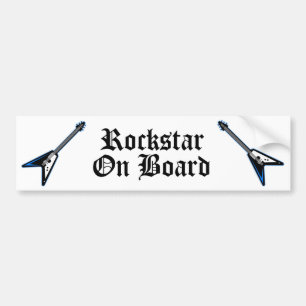 Rockstar On Board Bumper Sticker