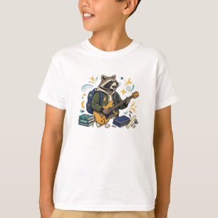 Rockstar Racoon Student - Cool Back To School T-Shirt