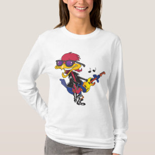 Rockstar Roadrunner Bird Playing Guitar T-Shirt