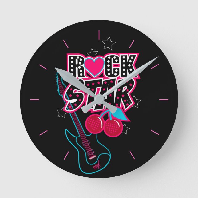 Rockstar Round Clock (Front)