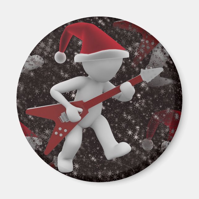 rockstar santa magnet (Front)