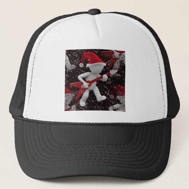 rockstar santa trucker hat (Front)