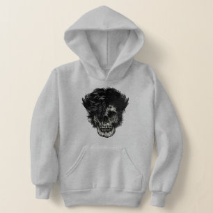 Rockstar Skull with Wild Hair