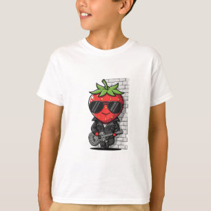 Rockstar Strawberry Kids T-Shirt