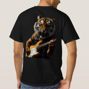 Rockstar Tiger with Electric Guita T-Shirt