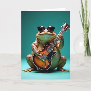 Rockstar Toad Birthday Card