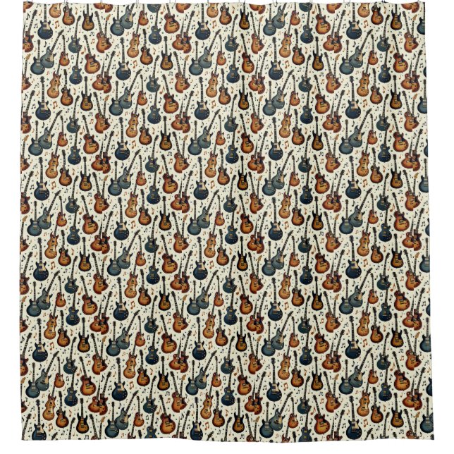 Rockstar Vibes Shower Curtain (Front)