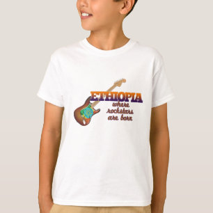 Rockstars are born in Ethiopia T-Shirt