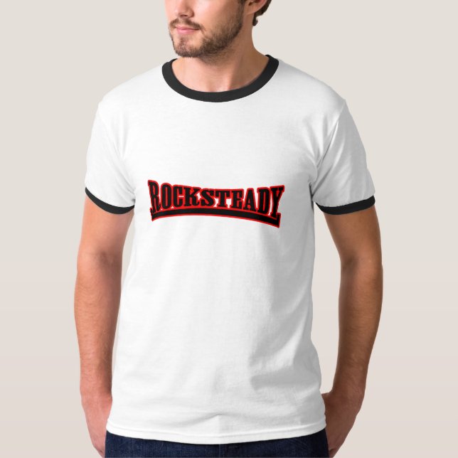 Rocksteady Black Red T-Shirt (Front)