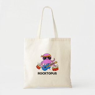 Rocktopus Funny Rock Band Octopus Pun  Tote Bag