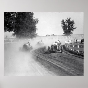 Rockville Fair Auto Races, 1923. Vintage Photo Poster