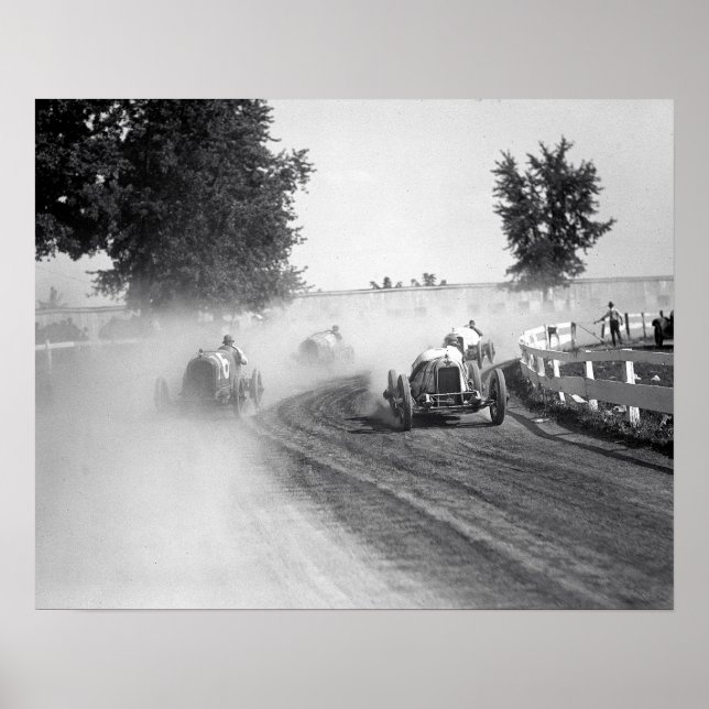 Rockville Fair Auto Races, 1923. Vintage Photo Poster (Front)