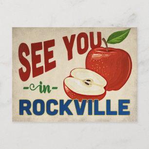 Rockville Maryland Apple - Vintage Travel Postcard