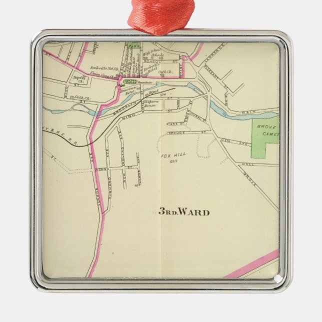 Rockville Metal Tree Decoration (Front)