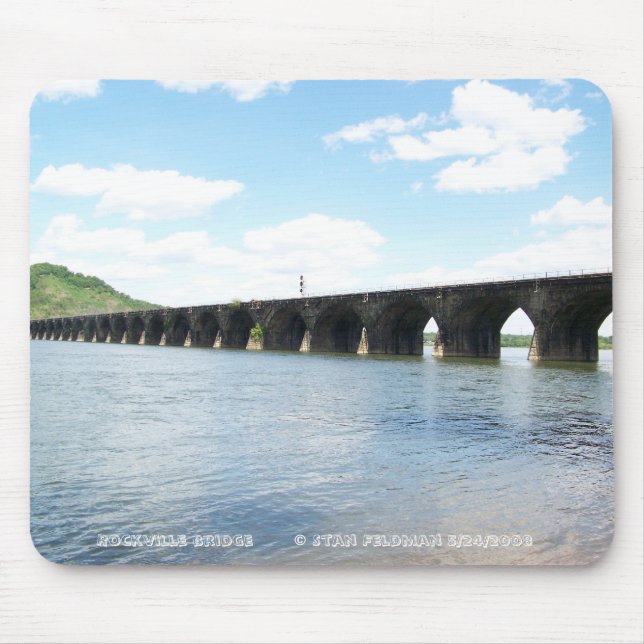 Rockville Stone Masonry Arch Railway Bridge Mouse Mat (Front)