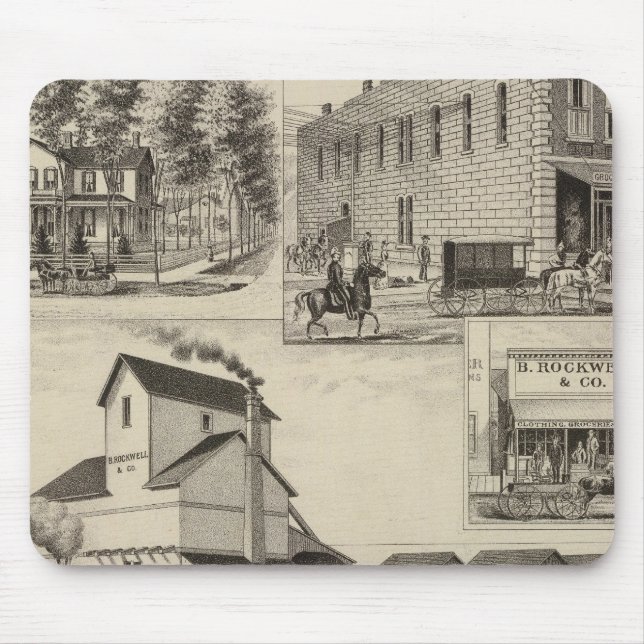 Rockwel County, Kansas Mouse Mat (Front)