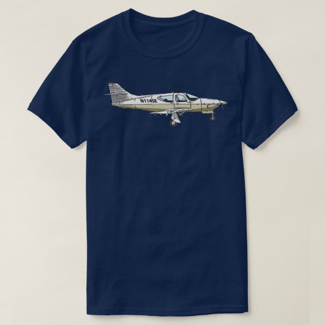 Rockwell Commander N114SE  T-Shirt (Design Front)